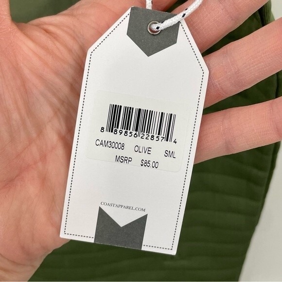 NWT Coast Men’s Foredeck Vest Lightweight Jacket Multiple Pockets Green SMALL - Picture 9 of 11